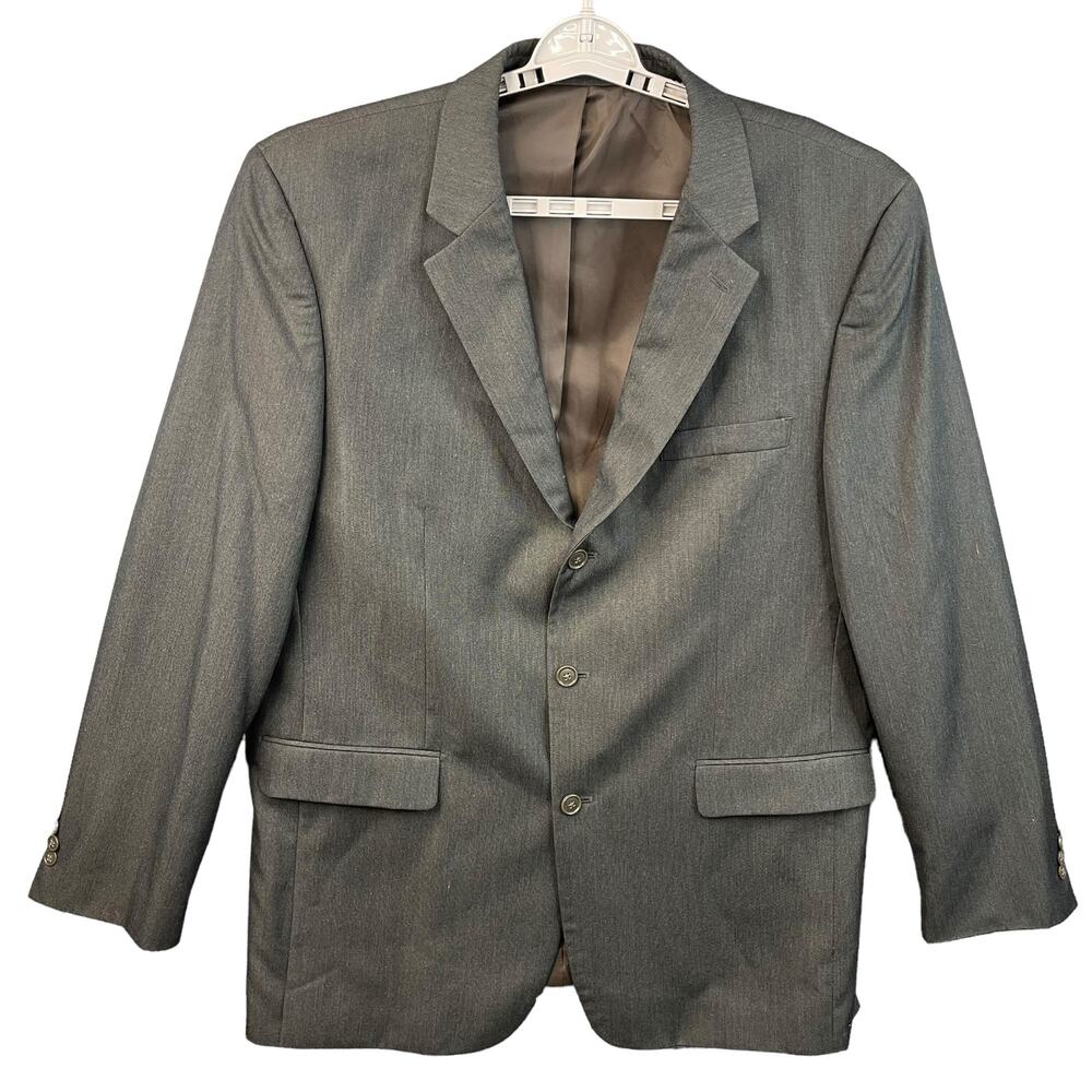 Andrew Fezza Signature Collection Mens Blazer/Sport Coat Poly Blend Size 46 L